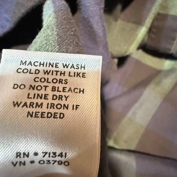 Rare Vintage L.L. Bean Cotton Silk Black‎ Watch Plaid Japan Export Shirt XLT - Picture 10 of 13